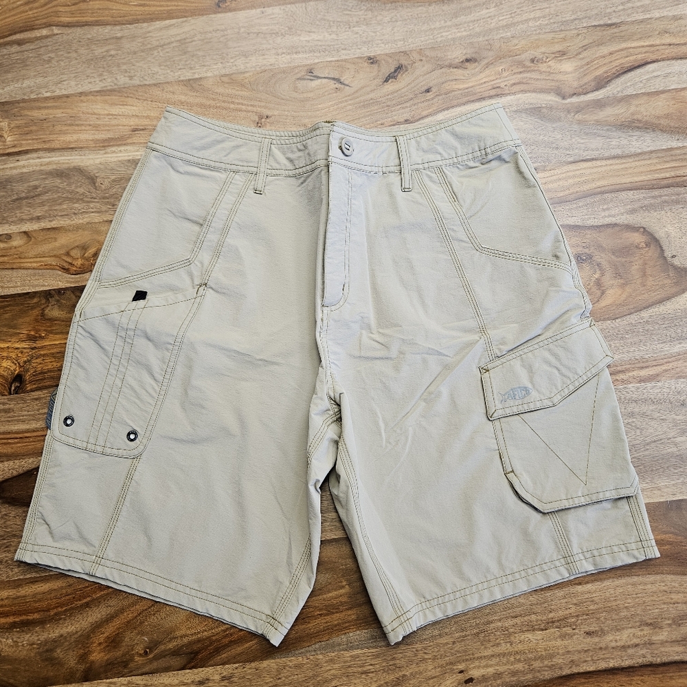 Beige Cargo Shorts